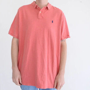Polo Ralph Lauren Coral Classic Fit 100% Cotton Short Sleeve Polo Golf Shirt XXL
